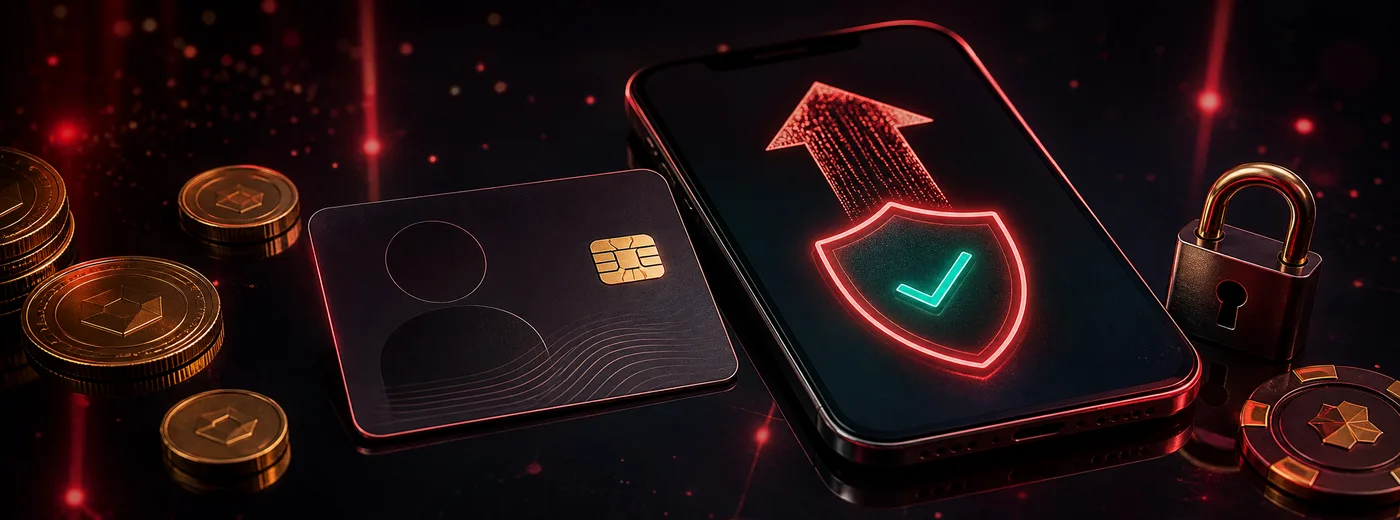 Doklad totožnosti a telefon připravené k ověření účtu v Nine Casino